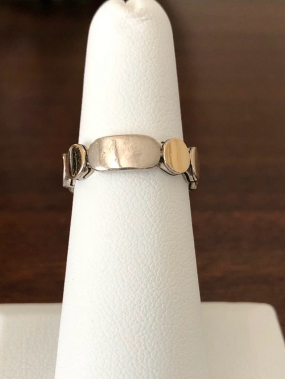 John Hardy 18K Gold Palu Dot Link Ring - Picture 3 of 6